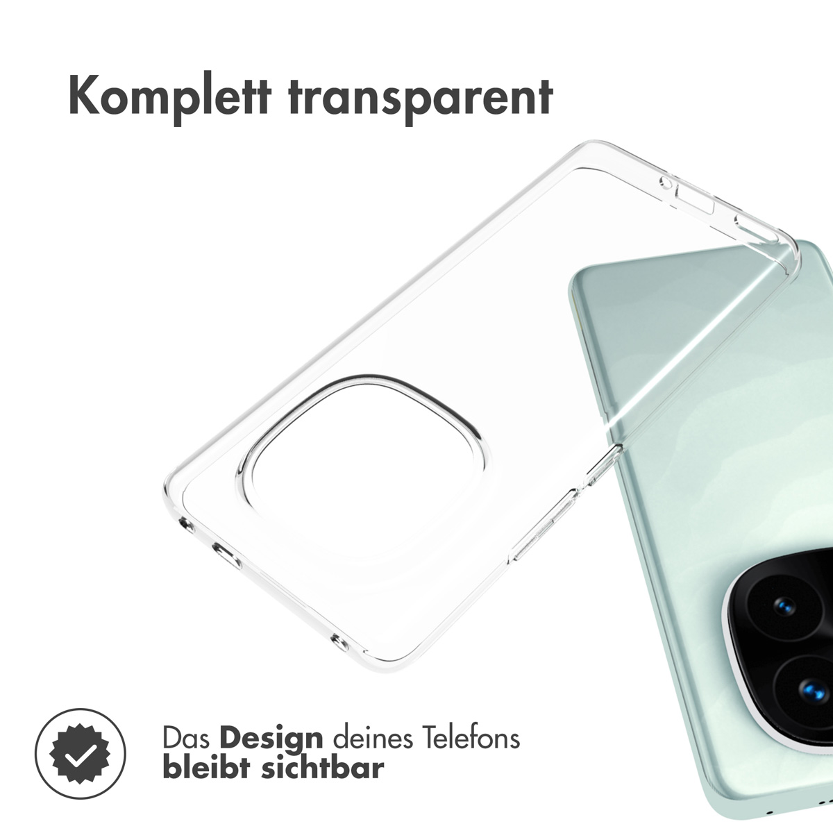 Accezz Clear Backcover Xiaomi Redmi Note 14 Pro Plus (5G) - Transparant - Afbeelding 4