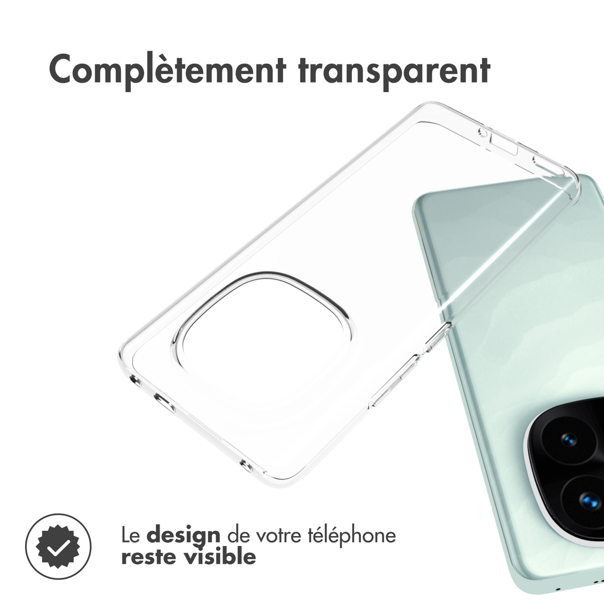 Accezz Clear Backcover Xiaomi Redmi Note 14 Pro Plus (5G) - Transparant - Afbeelding 5