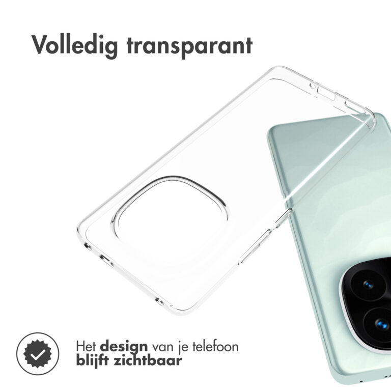 Accezz Clear Backcover Xiaomi Redmi Note 14 Pro Plus (5G) - Transparant - Afbeelding 5