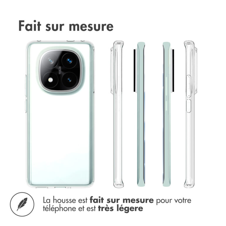 Accezz Clear Backcover Xiaomi Redmi Note 14 Pro Plus (5G) - Transparant - Afbeelding 7