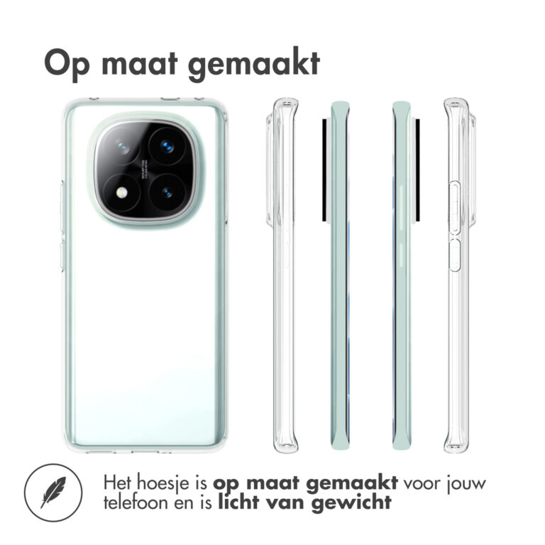 Accezz Clear Backcover Xiaomi Redmi Note 14 Pro Plus (5G) - Transparant - Afbeelding 3