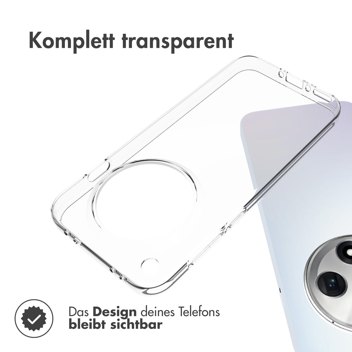 Accezz Clear Backcover Oppo Find X8 - Transparant - Afbeelding 4