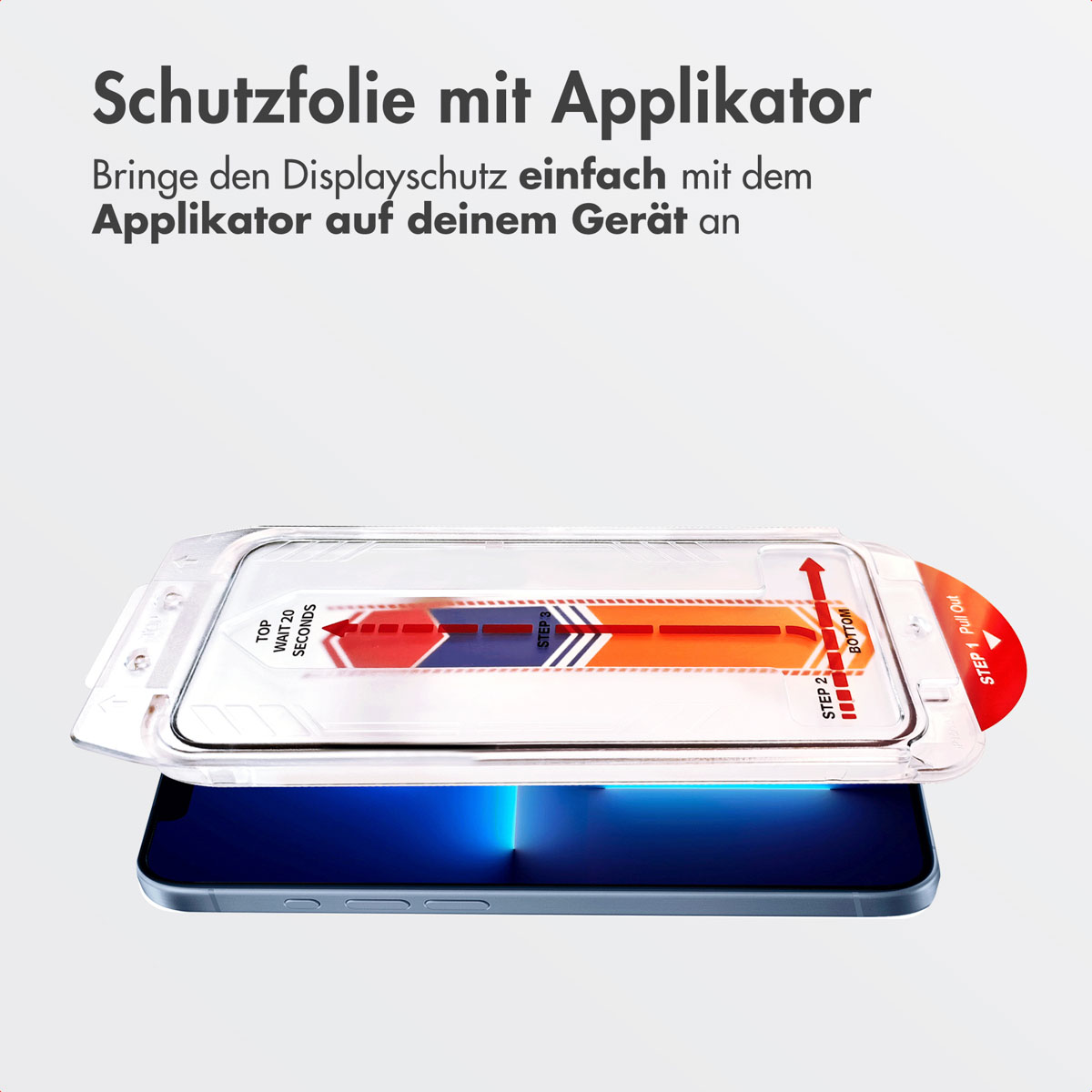 Accezz Gehard Glas Screenprotector + Applicator Apple iPhone 13 Pro Max / 14 Plus - Afbeelding 5