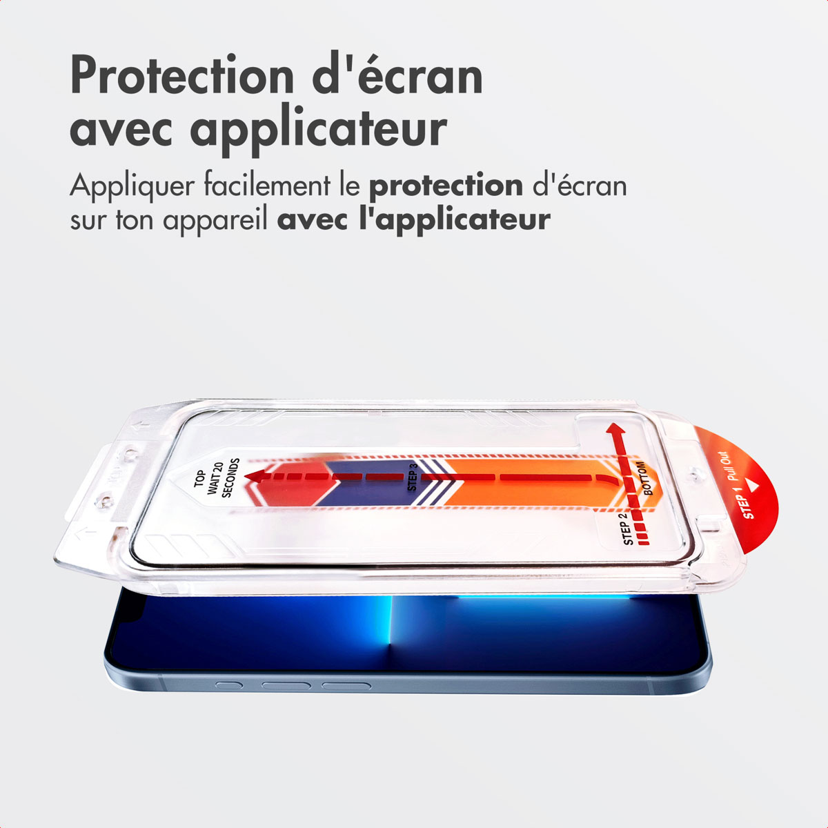 Accezz Gehard Glas Screenprotector + Applicator Apple iPhone 13 Pro Max / 14 Plus - Afbeelding 4