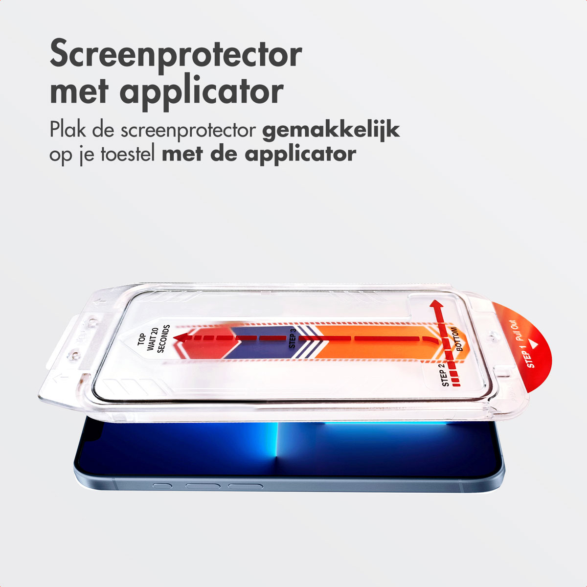 Accezz Gehard Glas Screenprotector + Applicator Apple iPhone 13 Pro Max / 14 Plus - Afbeelding 6
