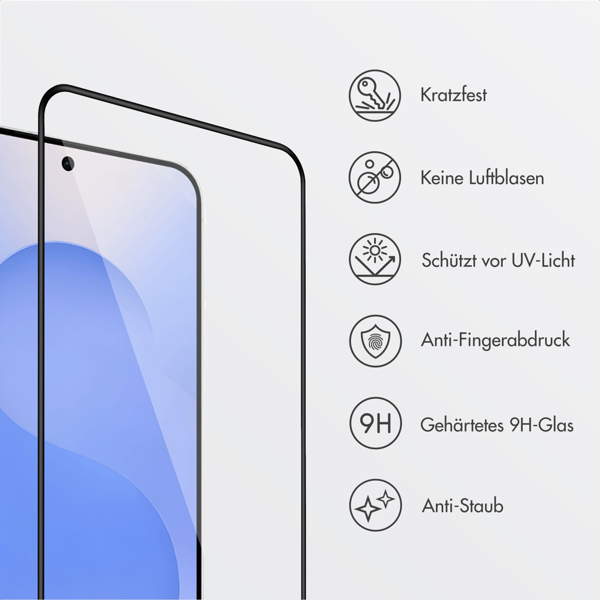 Accezz Gehard Glas Screenprotector + Applicator Samsung Galaxy S24 / S25 - Afbeelding 7