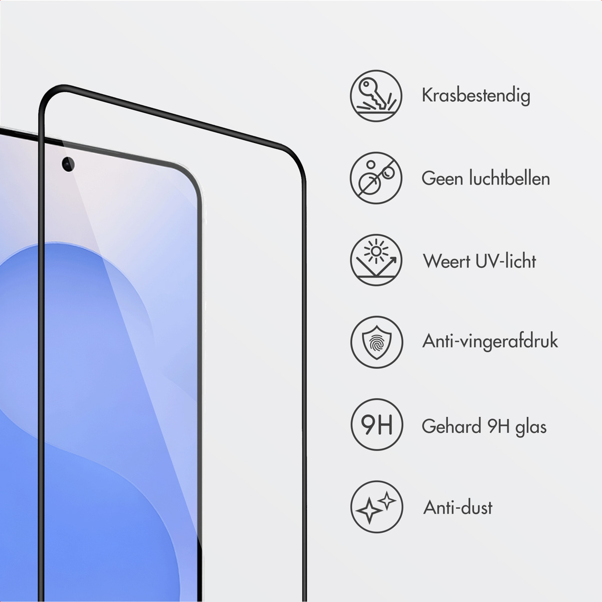 Accezz Gehard Glas Screenprotector + Applicator Samsung Galaxy S24 / S25 - Afbeelding 9