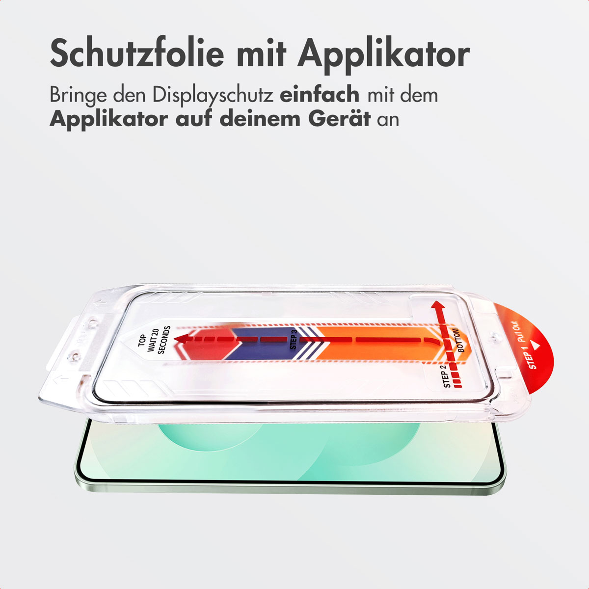 Accezz Gehard Glas Screenprotector + Applicator Samsung Galaxy S24 Plus / S25 Plus - Afbeelding 5