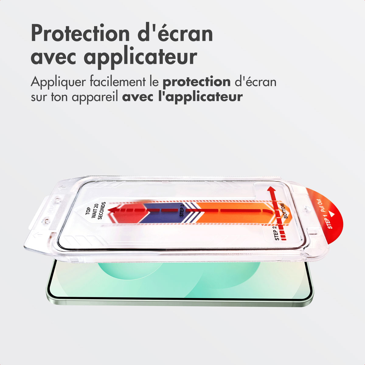 Accezz Gehard Glas Screenprotector + Applicator Samsung Galaxy S24 Plus / S25 Plus - Afbeelding 4