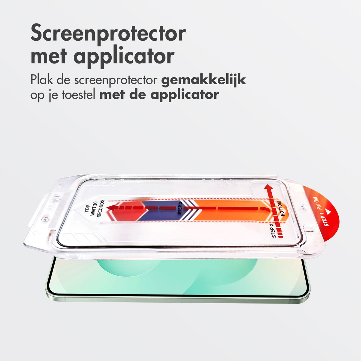Accezz Gehard Glas Screenprotector + Applicator Samsung Galaxy S24 Plus / S25 Plus - Afbeelding 6