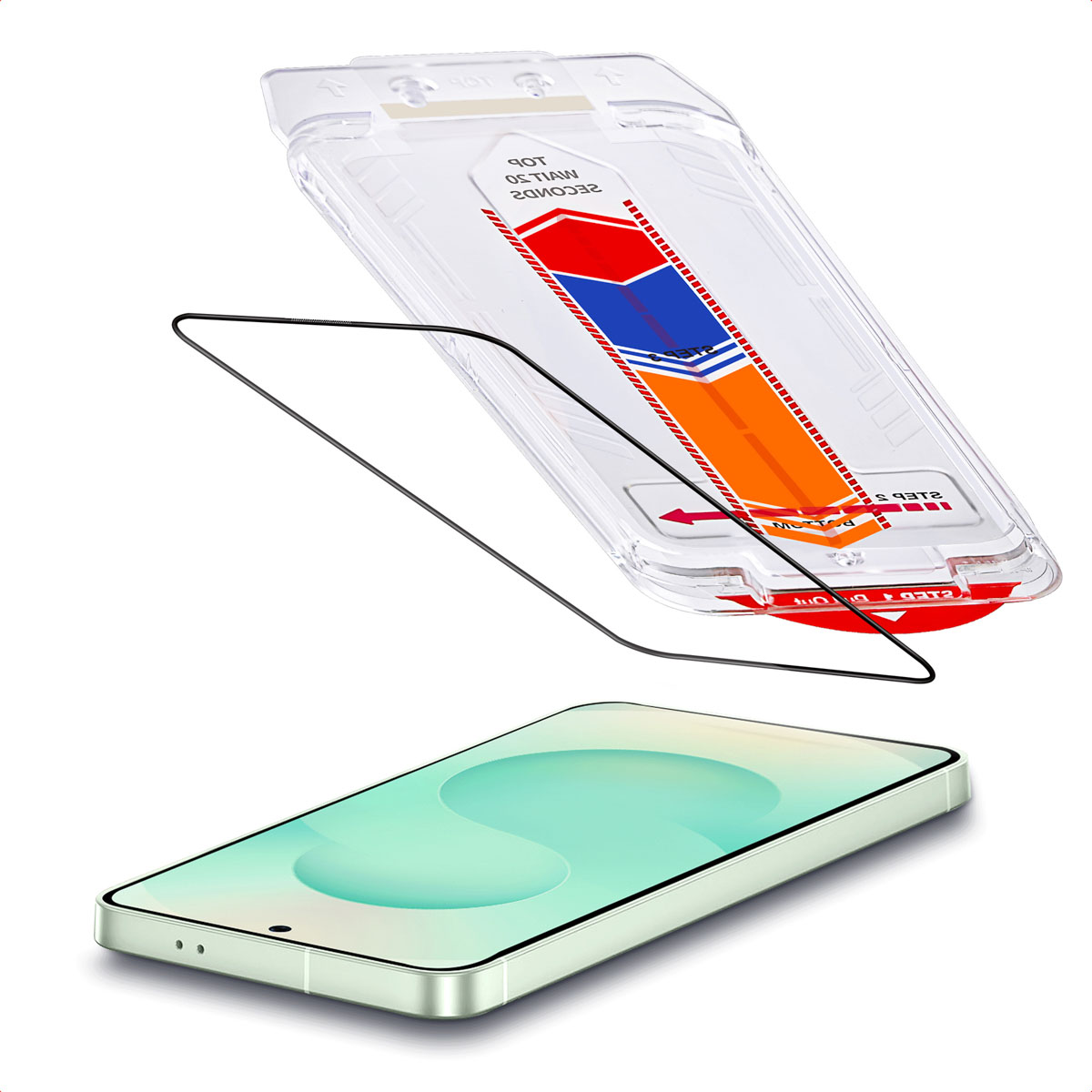 Accezz Gehard Glas Screenprotector + Applicator Samsung Galaxy S24 Plus / S25 Plus - Afbeelding 2