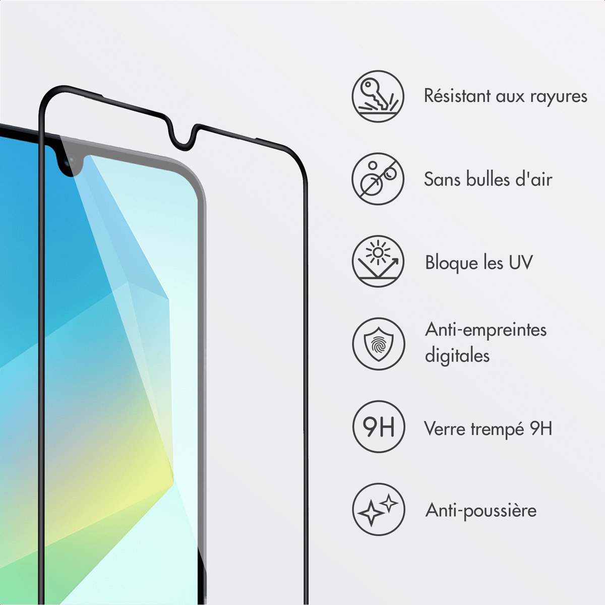 Accezz Gehard Glas Screenprotector + Applicator Samsung Galaxy A16 (4G/5G) / A17 (5G) - Afbeelding 8