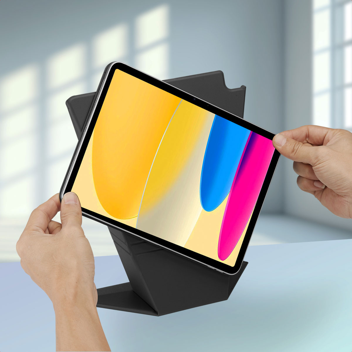 Accezz High Stand tablet case Apple iPad 11 (2025) 11 inch / iPad 10 (2022) 10.9 inch – Zwart