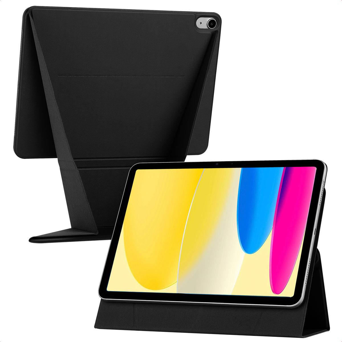 Accezz High Stand tablet case Apple iPad 11 (2025) 11 inch A16 / iPad 10 (2022) 10.9 inch - Zwart - Afbeelding 2