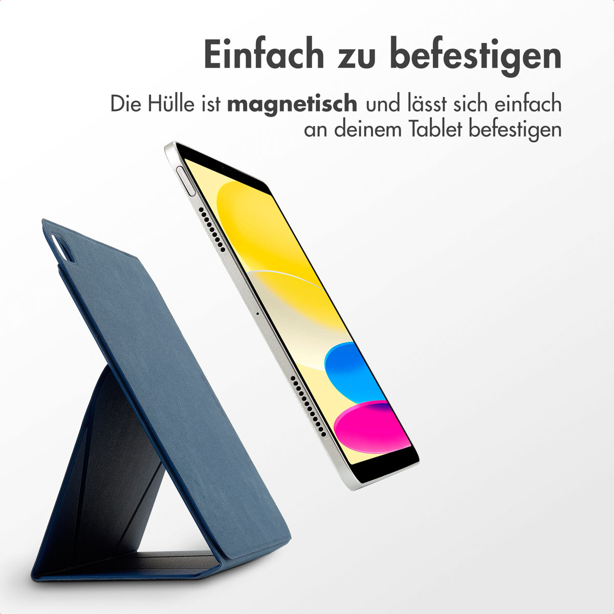 Accezz High Stand tablet case Apple iPad 11 (2025) 11 inch A16 / iPad 10 (2022) 10.9 inch - Donkerblauw - Afbeelding 10