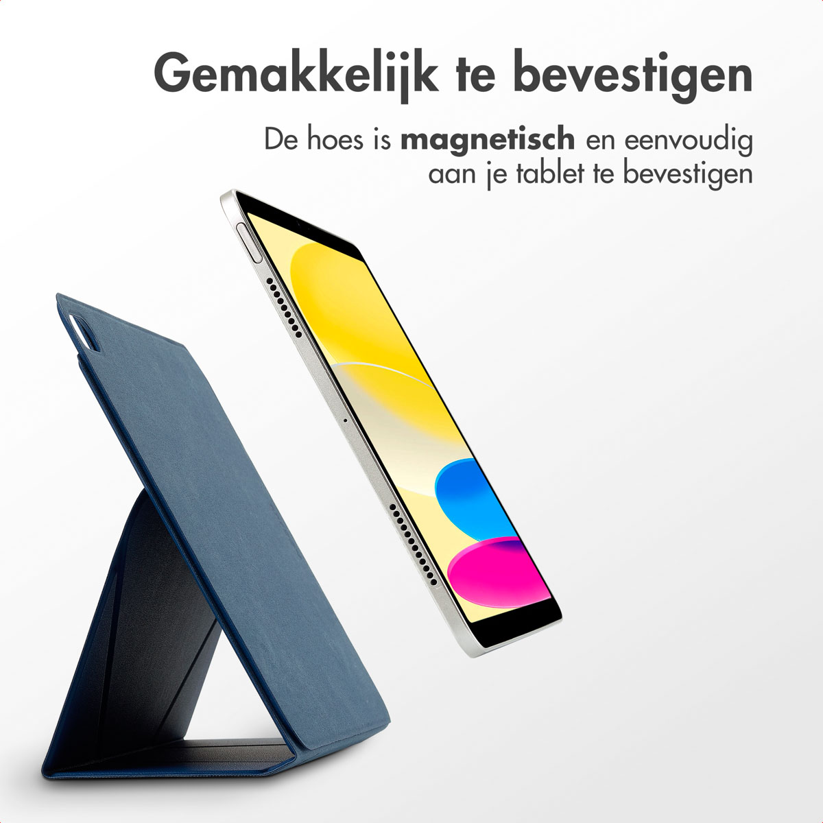 Accezz High Stand tablet case Apple iPad 11 (2025) 11 inch A16 / iPad 10 (2022) 10.9 inch - Donkerblauw - Afbeelding 8