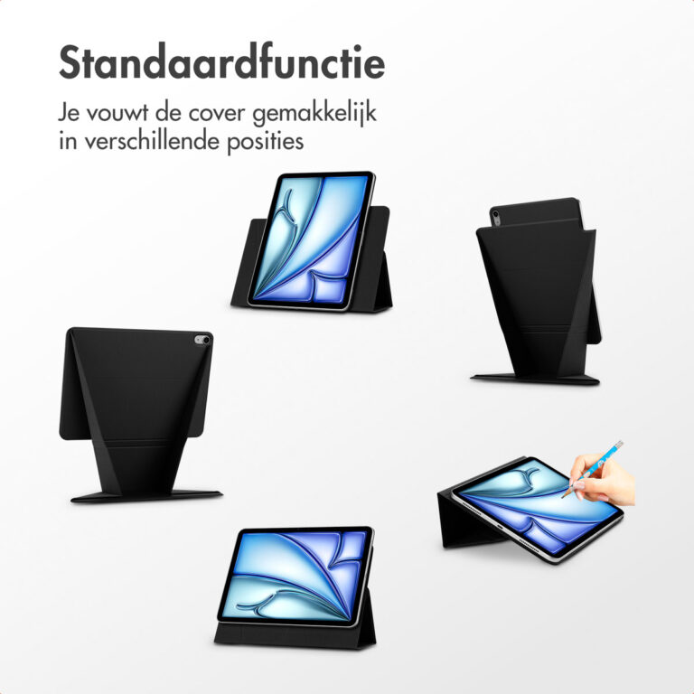Accezz High Stand tablet case Apple iPad Air 11 inch (2025) M3 / (2024) M2 / Air 5 (2022) / Air 4 (2020) - Zwart - Afbeelding 7