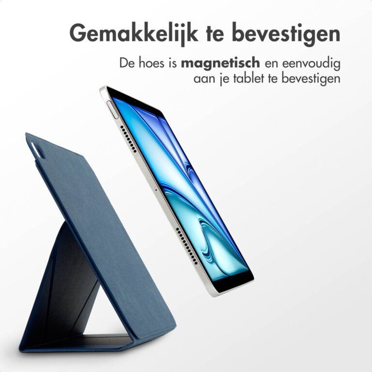Accezz High Stand tablet case Apple iPad Air 11 inch (2025) M3 / (2024) M2 / Air 5 (2022) / Air 4 (2020) - Donkerblauw - Afbeelding 8