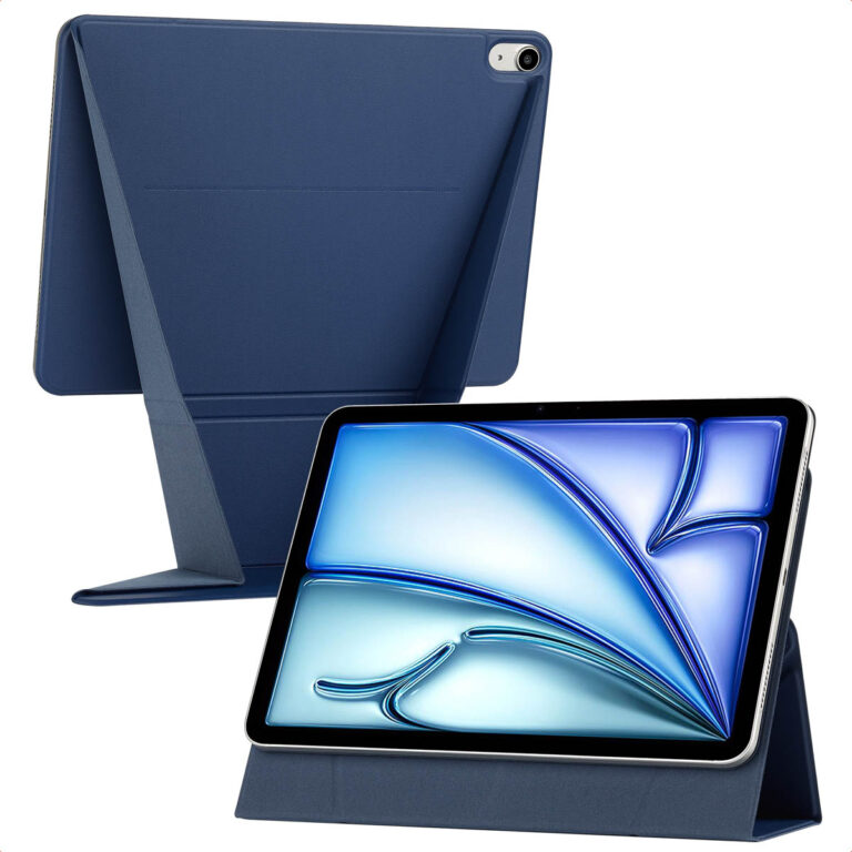 Accezz High Stand tablet case Apple iPad Air 11 inch (2025) M3 / (2024) M2 / Air 5 (2022) / Air 4 (2020) - Donkerblauw - Afbeelding 2