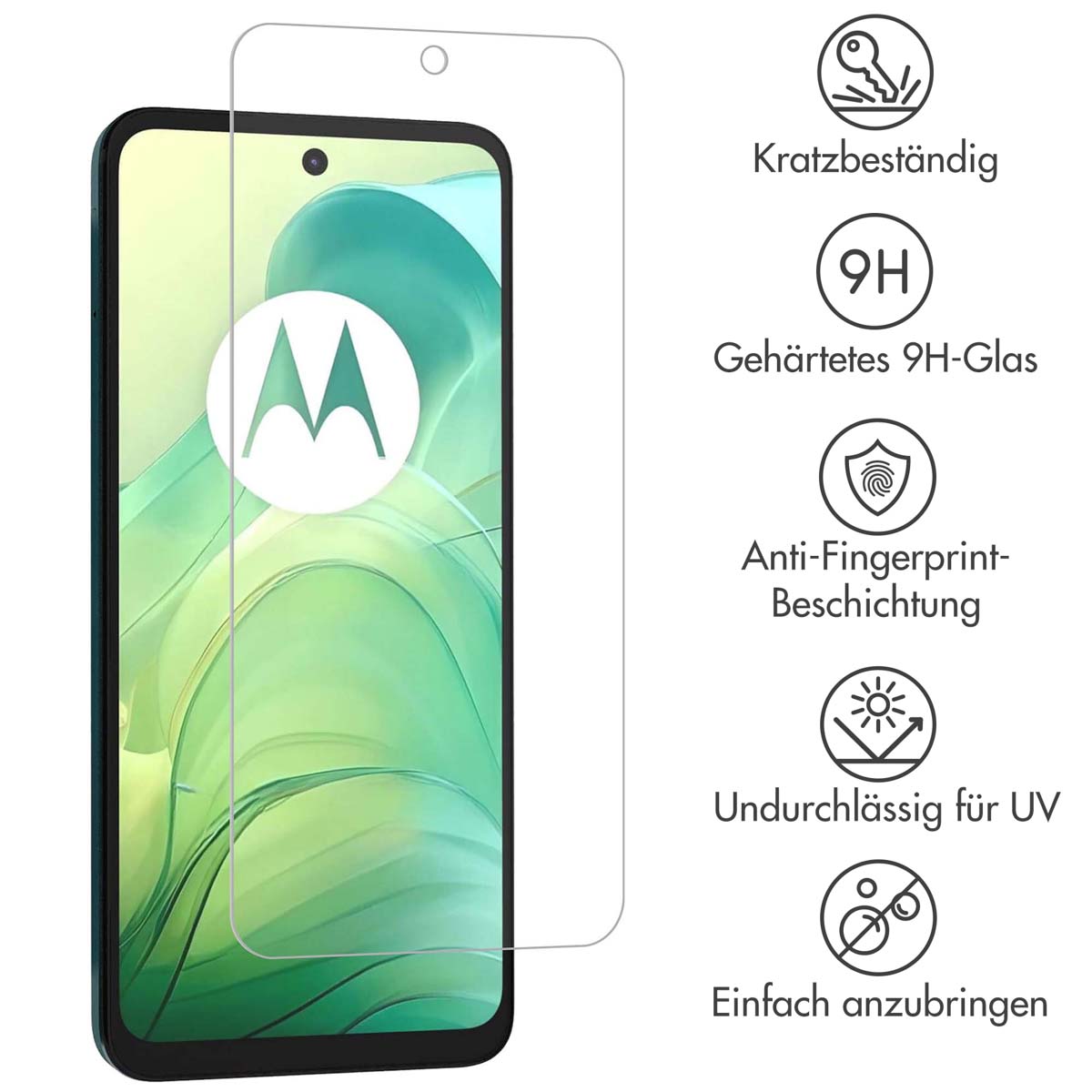 Accezz Gehard Glas Screenprotector Motorola Moto G04 / G24 / G24 Power - Afbeelding 6