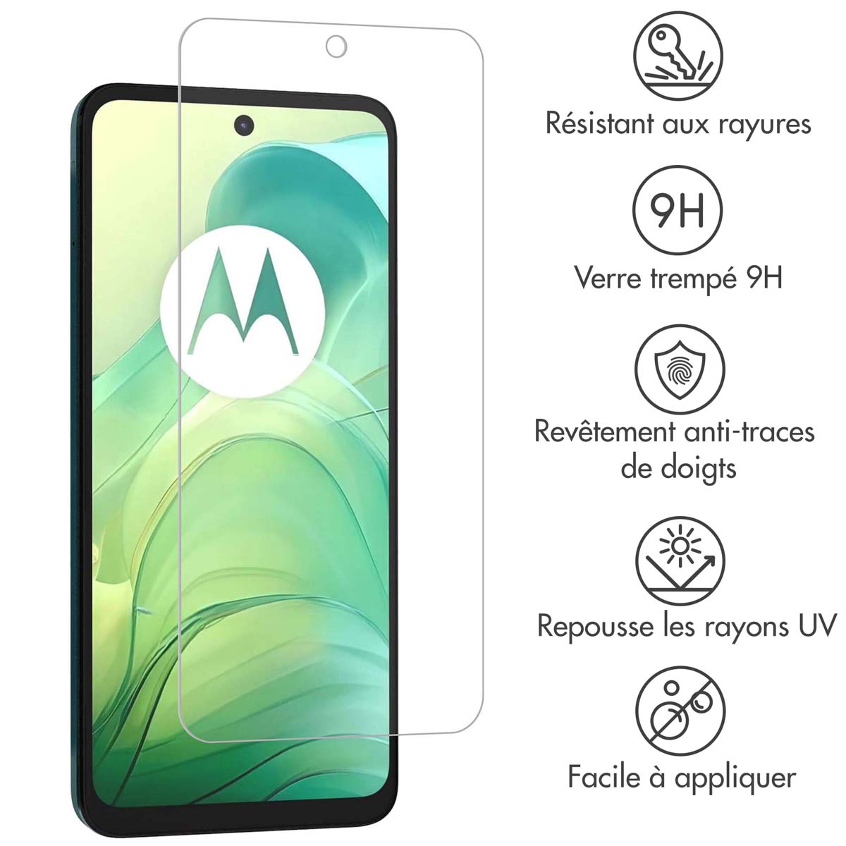 Accezz Gehard Glas Screenprotector Motorola Moto G04 / G24 / G24 Power - Afbeelding 5