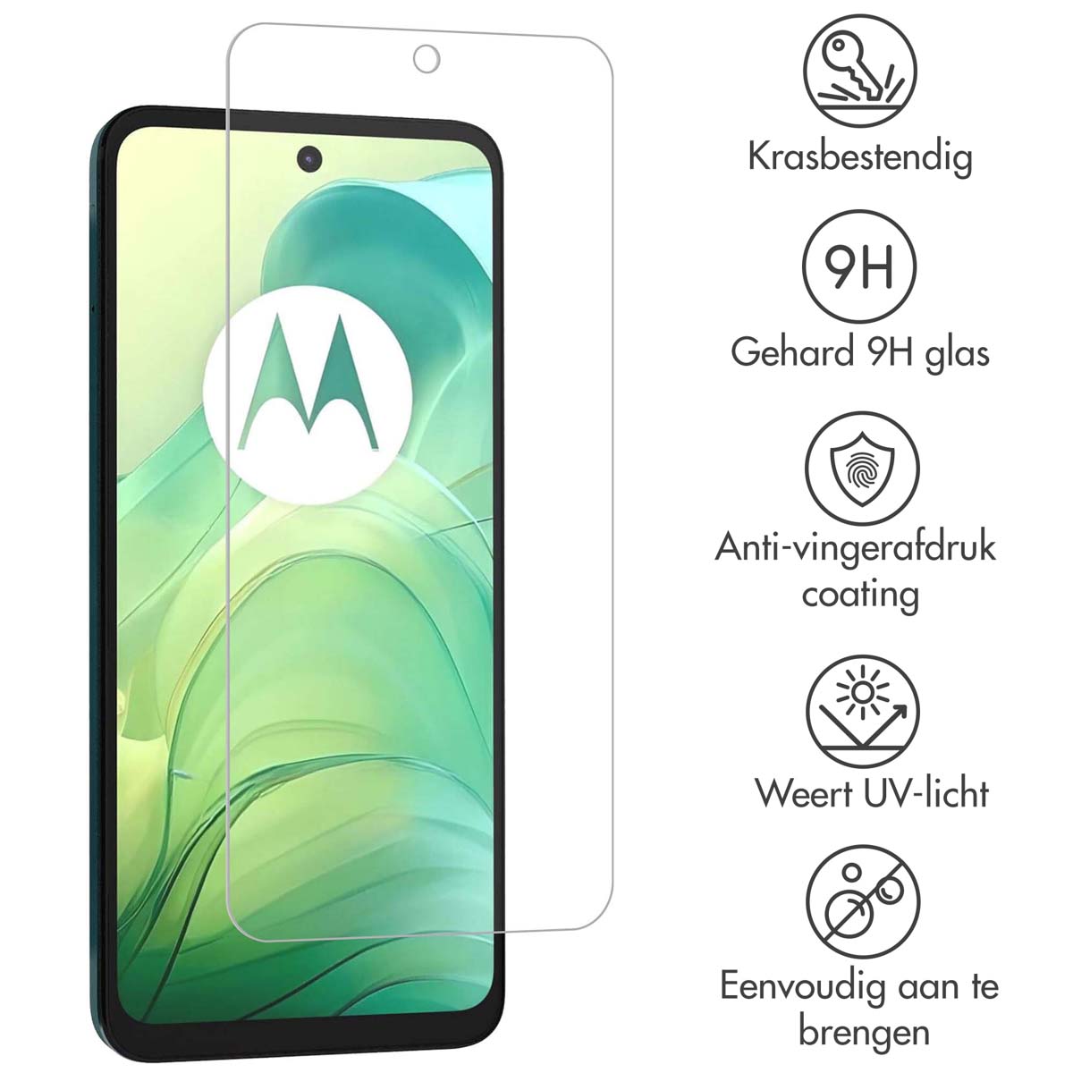 Accezz Gehard Glas Screenprotector Motorola Moto G04 / G24 / G24 Power - Afbeelding 4