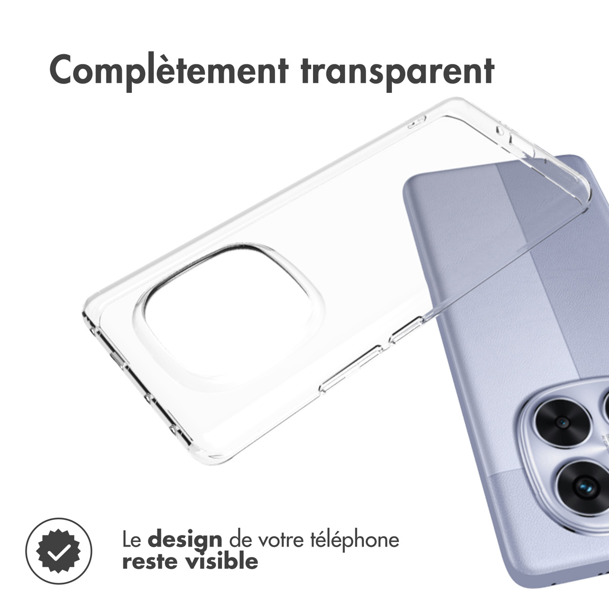 Accezz Clear Backcover Xiaomi Redmi Note 14 Pro (4G) - Transparant - Afbeelding 5