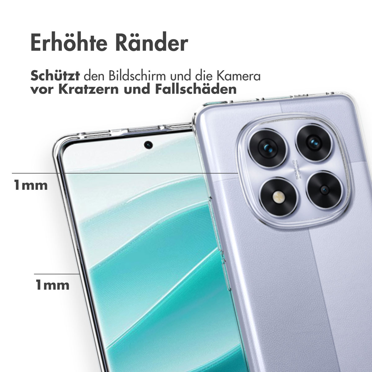 Accezz Clear Backcover Xiaomi Redmi Note 14 Pro (4G) - Transparant - Afbeelding 7