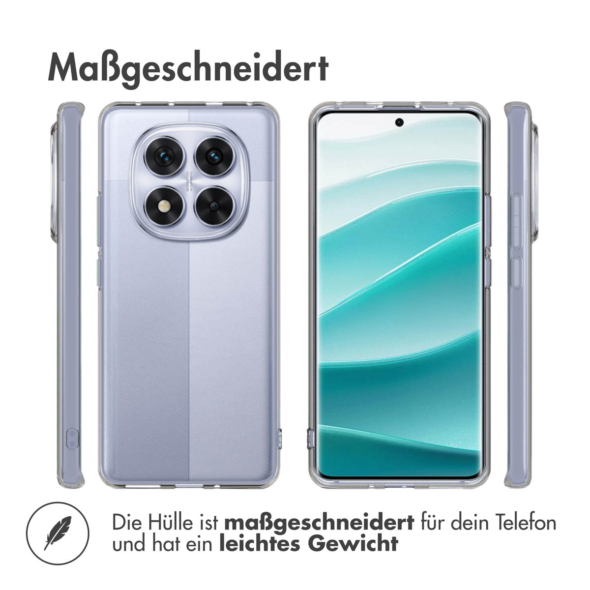 Accezz Clear Backcover Xiaomi Redmi Note 14 Pro (4G) - Transparant - Afbeelding 10