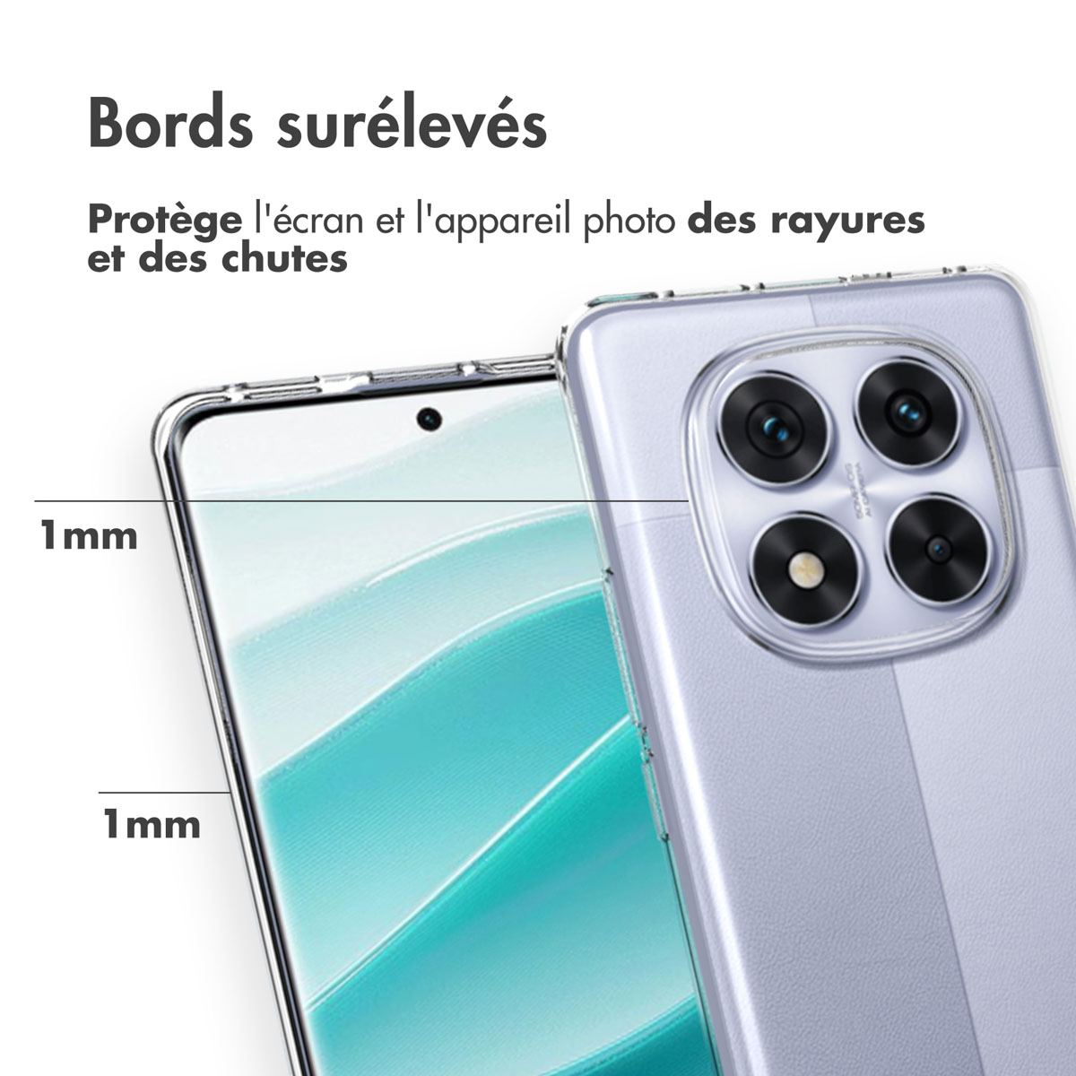 Accezz Clear Backcover Xiaomi Redmi Note 14 Pro (4G) - Transparant - Afbeelding 8