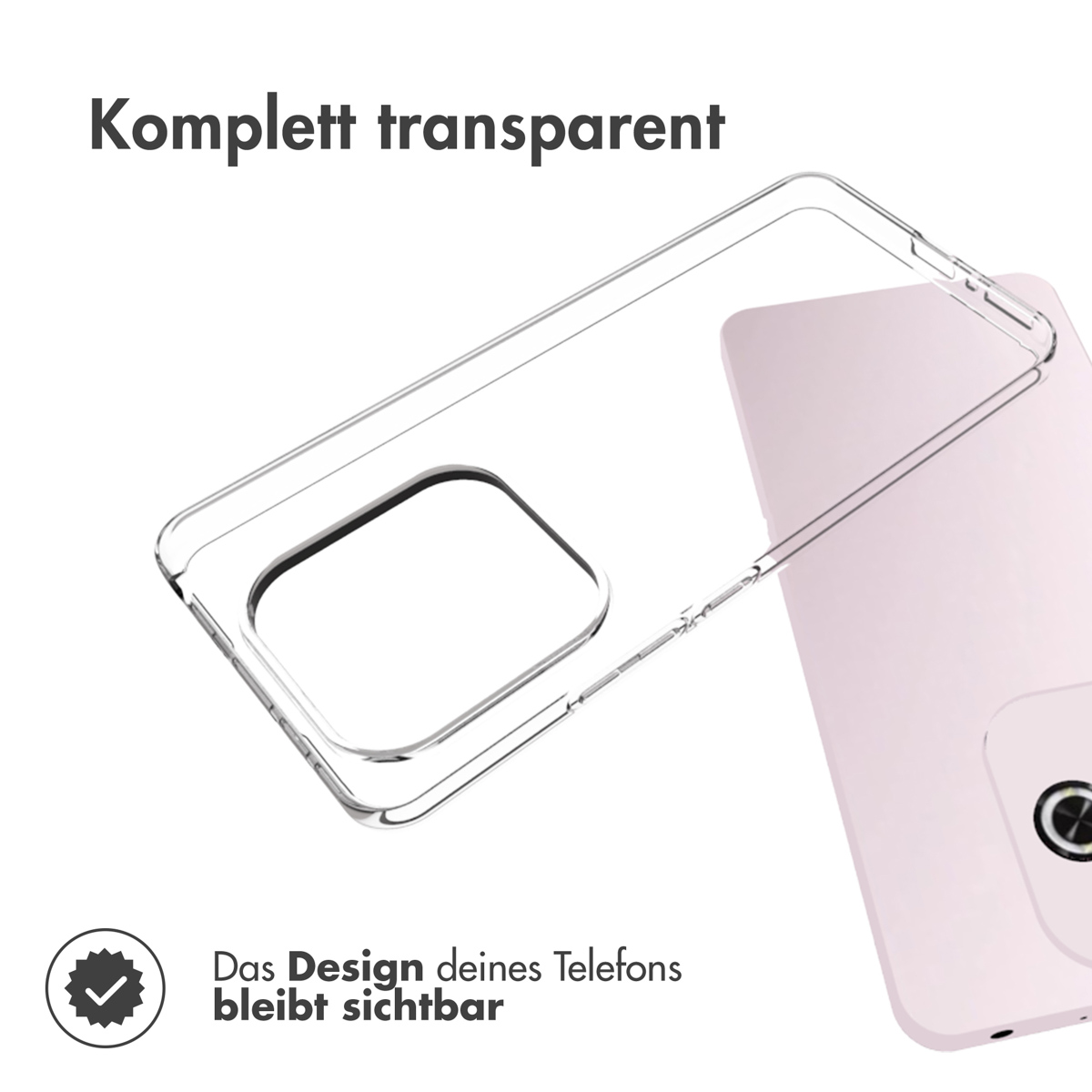 Accezz Clear Backcover Xiaomi Redmi Note 14 (4G) - Transparant - Afbeelding 4