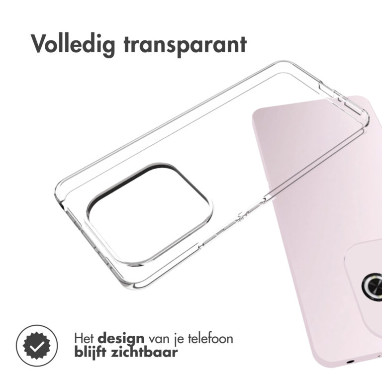 Accezz Clear Backcover Xiaomi Redmi Note 14 (4G) - Transparant - Afbeelding 5
