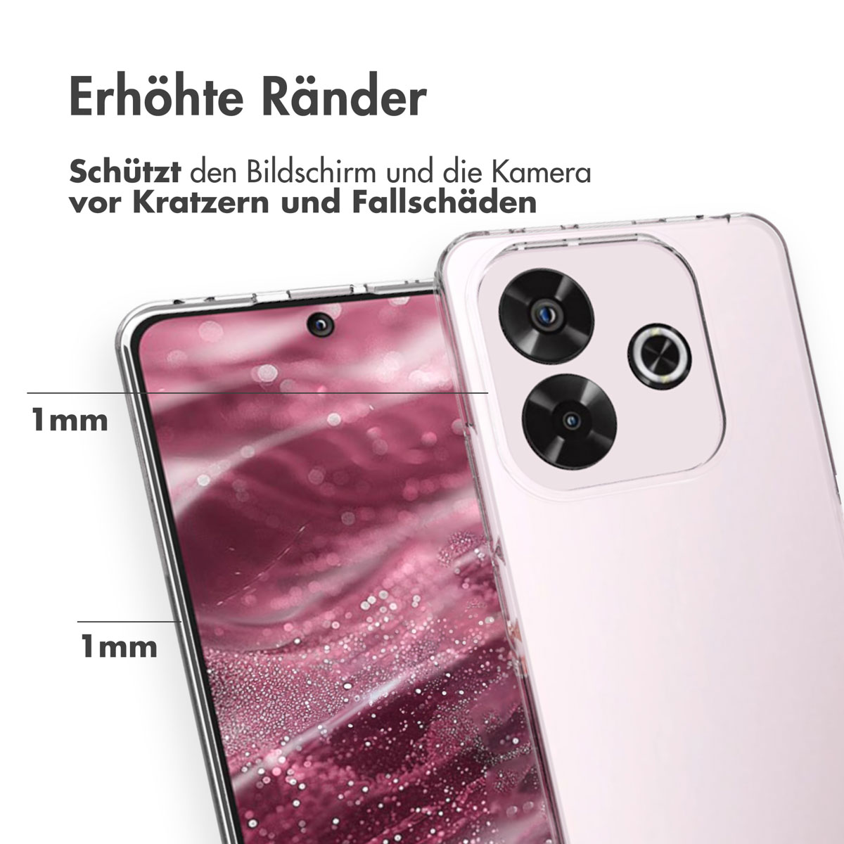 Accezz Clear Backcover Xiaomi Redmi Note 14 (4G) - Transparant - Afbeelding 7