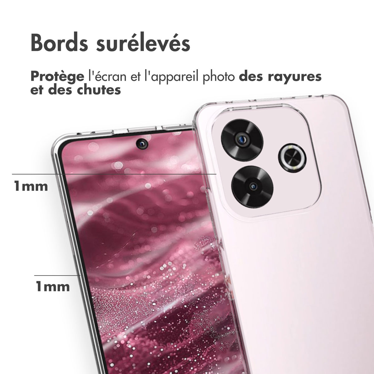 Accezz Clear Backcover Xiaomi Redmi Note 14 (4G) - Transparant - Afbeelding 8