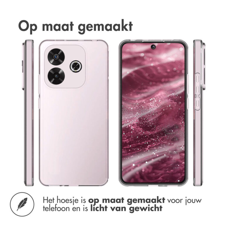 Accezz Clear Backcover Xiaomi Redmi Note 14 (4G) - Transparant - Afbeelding 3