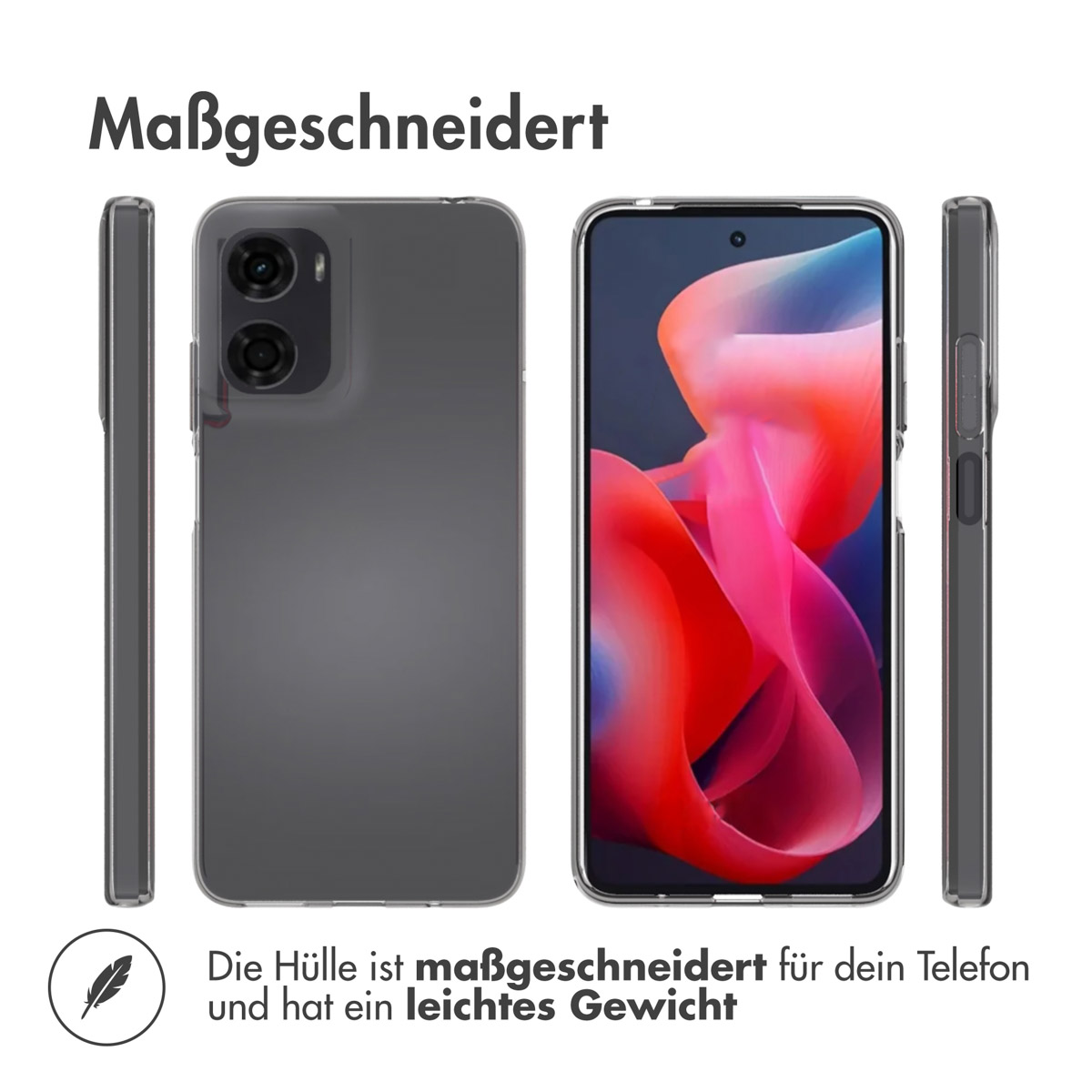 Accezz Clear Backcover Motorola Moto G05 / E15 - Transparant - Afbeelding 10