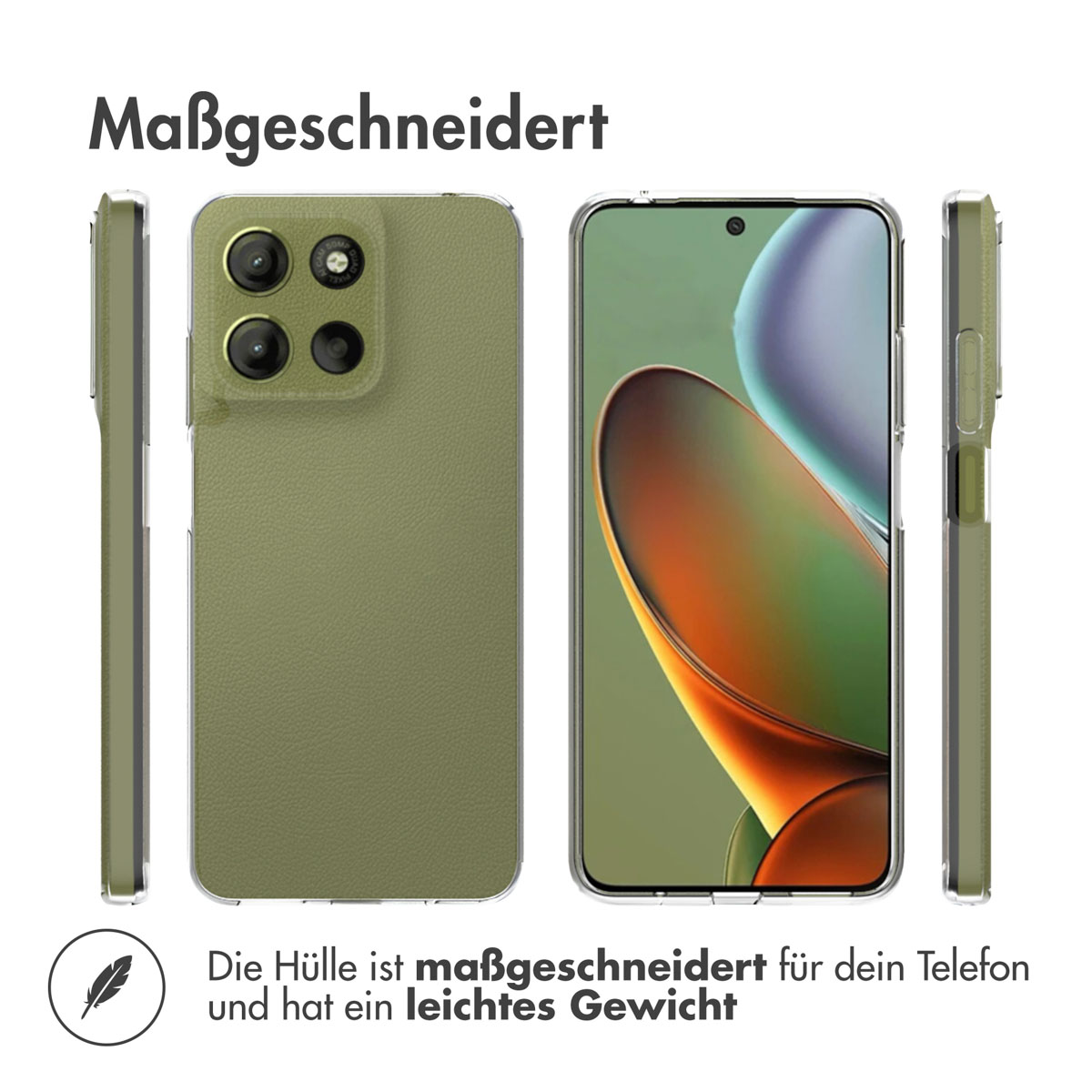 Accezz Clear Backcover Motorola Moto G15 / G15 Power - Transparant - Afbeelding 10