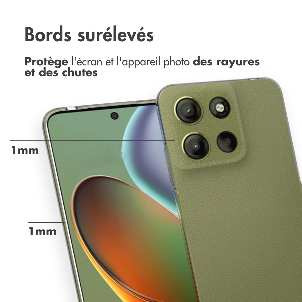 Accezz Clear Backcover Motorola Moto G15 / G15 Power - Transparant - Afbeelding 8