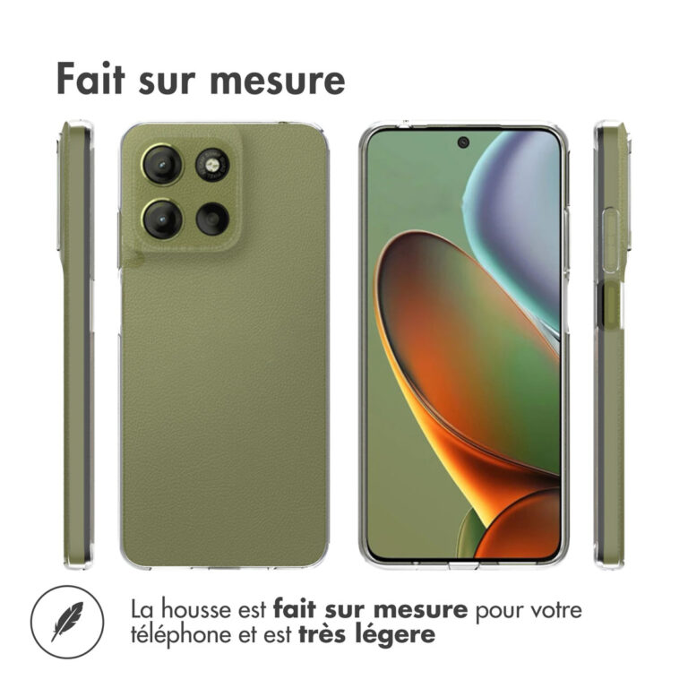 Accezz Clear Backcover Motorola Moto G15 / G15 Power - Transparant - Afbeelding 7
