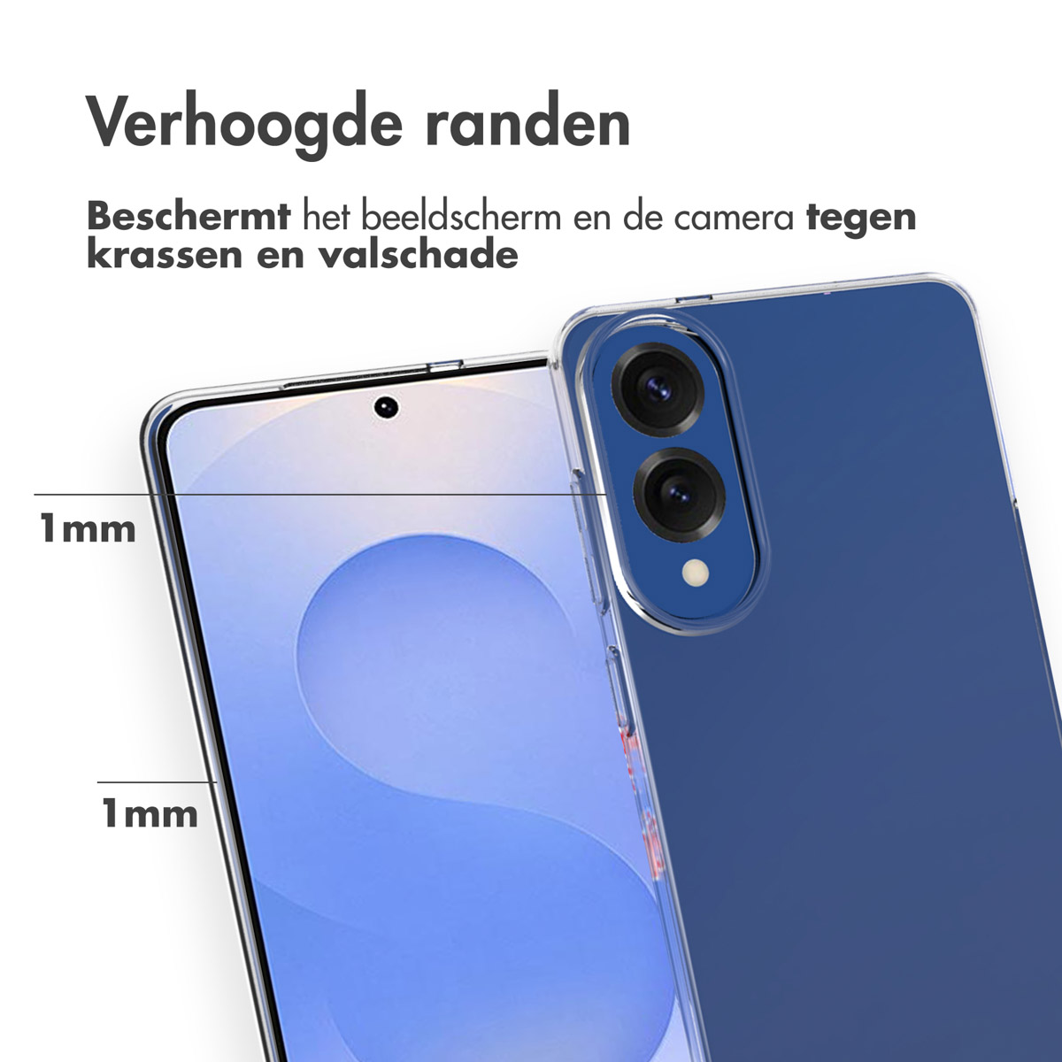 Accezz Clear Backcover Samsung Galaxy S25 Edge - Transparant - Afbeelding 9