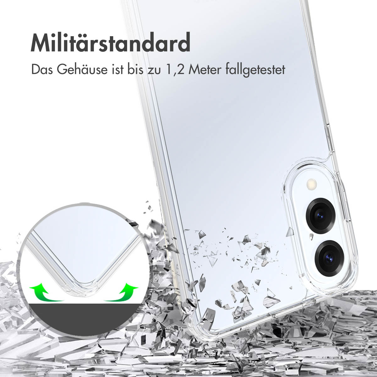 Accezz Xtreme Impact Backcover Samsung Galaxy S25 Edge - Transparant - Afbeelding 5