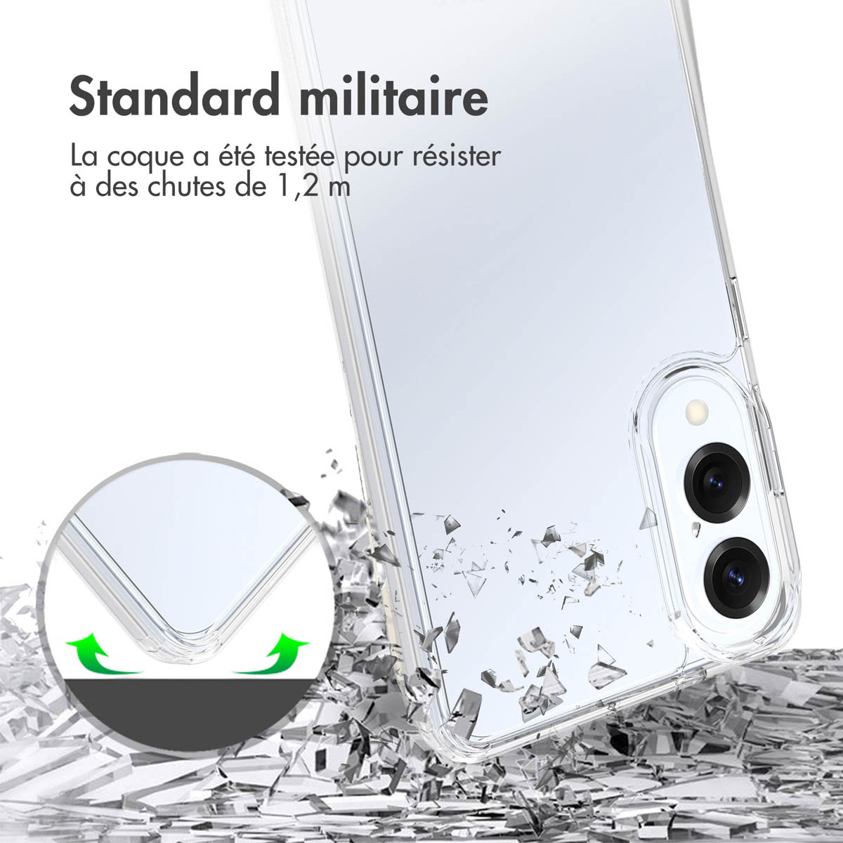 Accezz Xtreme Impact Backcover Samsung Galaxy S25 Edge - Transparant - Afbeelding 6