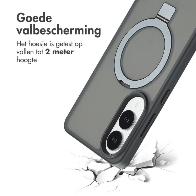 Accezz Ring Stand Backcover met MagSafe Samsung Galaxy S25 Edge - Zwart - Afbeelding 9