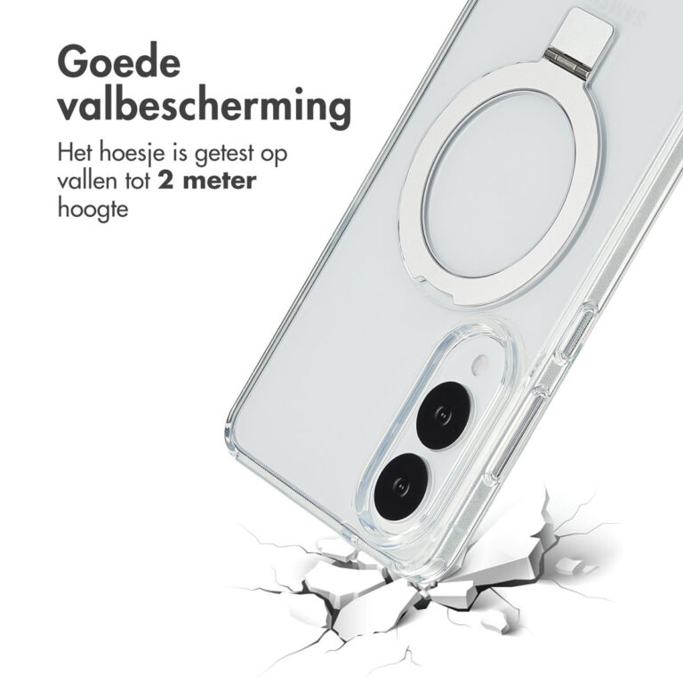 Accezz Ring Stand Backcover met MagSafe Samsung Galaxy S25 Edge - Transparant - Afbeelding 9