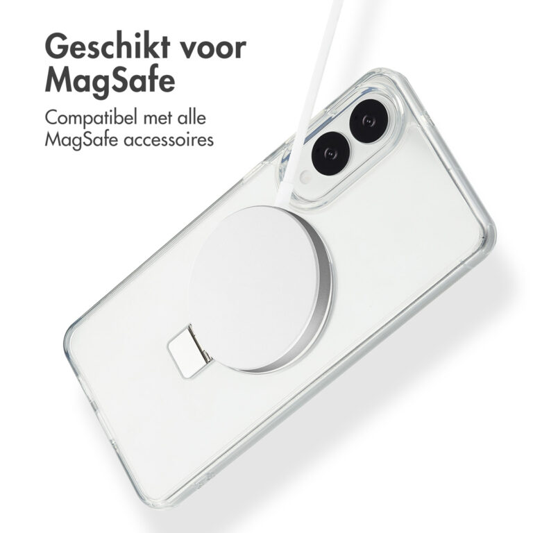 Accezz Ring Stand Backcover met MagSafe Samsung Galaxy S25 Edge - Transparant - Afbeelding 7
