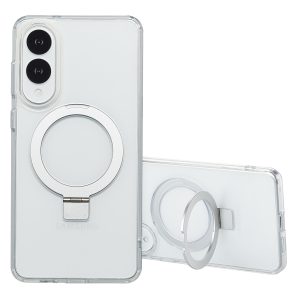 Accezz Ring Stand Backcover met MagSafe Samsung Galaxy S25 Edge - Transparant