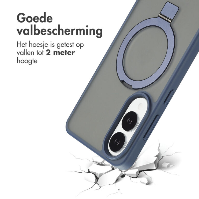 Accezz Ring Stand Backcover met MagSafe Samsung Galaxy S25 Edge - Blue - Afbeelding 9