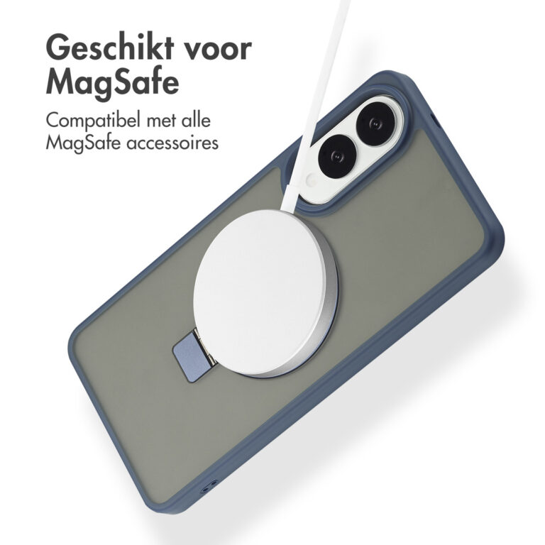 Accezz Ring Stand Backcover met MagSafe Samsung Galaxy S25 Edge - Blue - Afbeelding 7