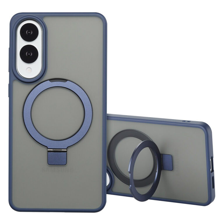 Accezz Ring Stand Backcover met MagSafe Samsung Galaxy S25 Edge - Blue - Afbeelding 4