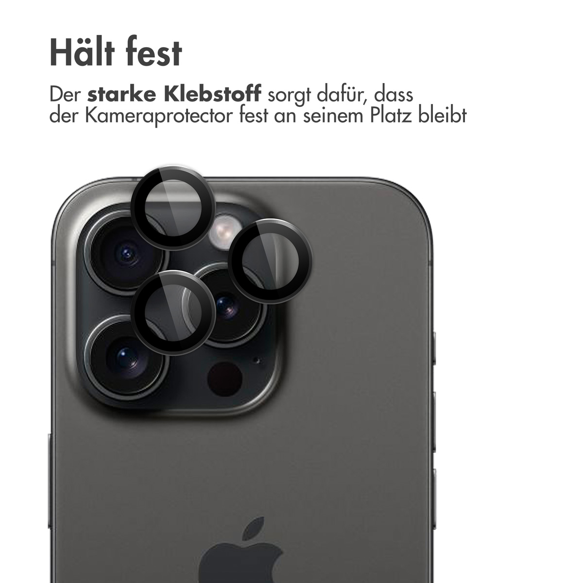 imoshion 2 Pack Camera lens protector Apple iPhone 15 Pro / 15 Pro Max - Black Titanium - Afbeelding 9
